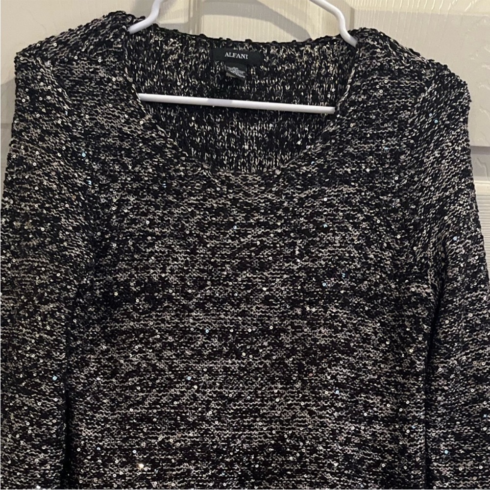 ALFANI sparkle sweater - Picture 2 of 8